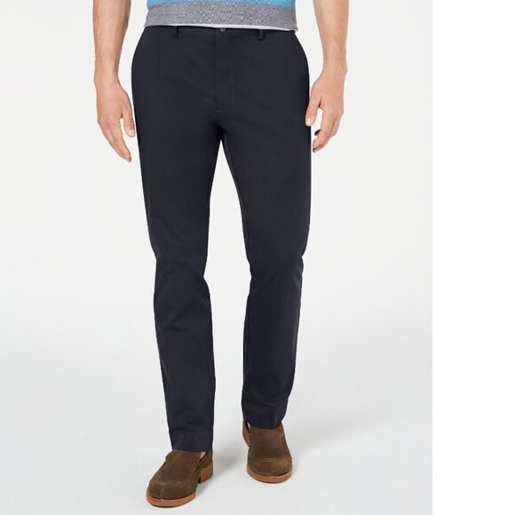 Tasso Elba Men’s Lunca Flat Front Stretch Pants - Picture 1 of 6